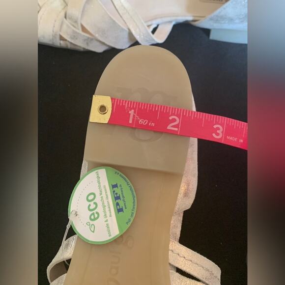 PAUL GREEN Women’s ECO Lucia D'Orsay Peep-Toe Sandal, Mineral Antic Metallic,7.5 - Picture 11 of 14